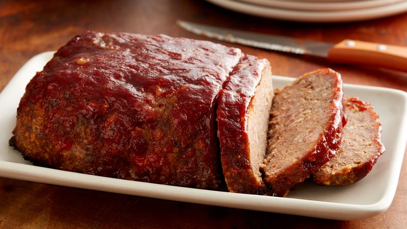 Honey Barbecue Bacon Meatloaf Recipe Bettycrocker Com