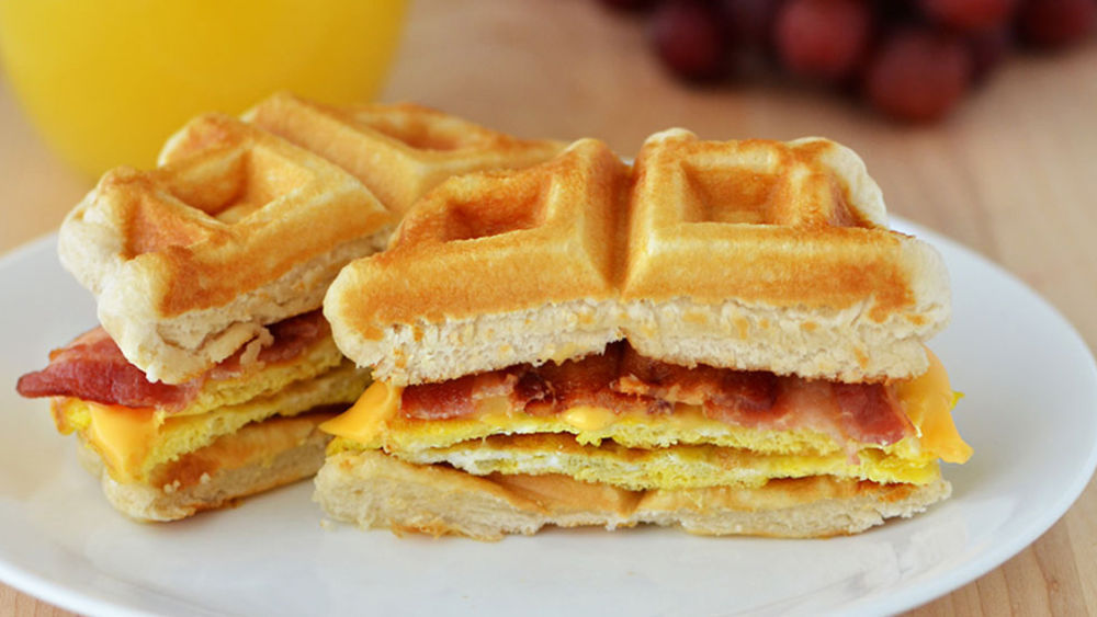 Waffle Breakfast Sandwiches Recipe