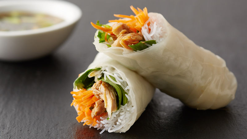 chicken spring rolls