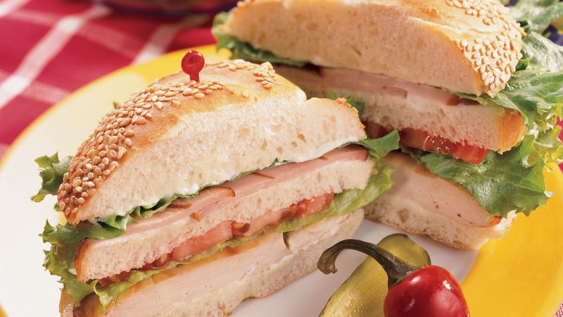 Grilled Chicken Club Sandwiches Recipe Bettycrocker Com