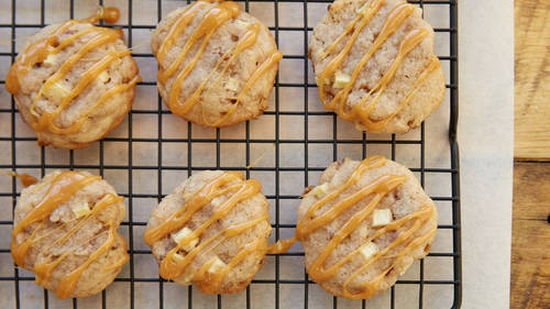 Salted Caramel Apple Cookies-image