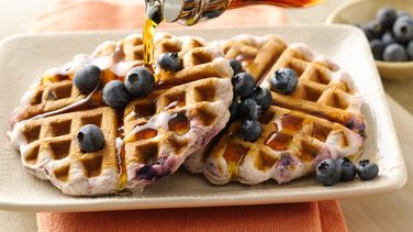 Blueberry Biscuit Waffles 