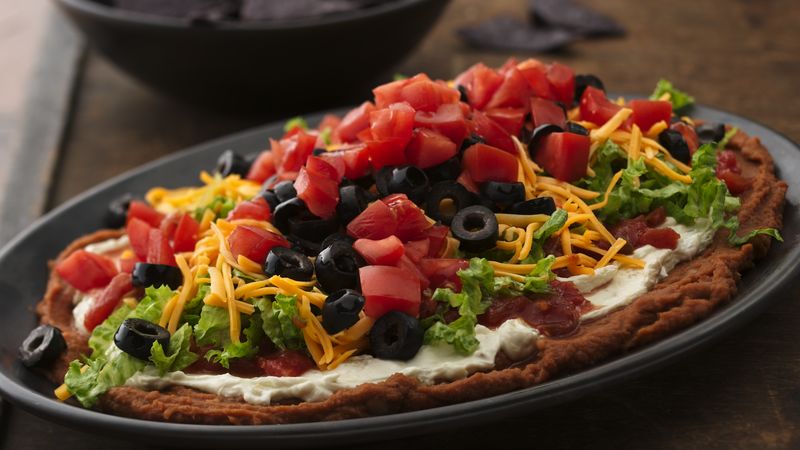 Seven Layer Bean Dip Recipe Bettycrocker Com