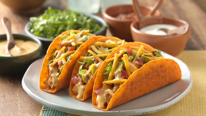 Cheesy Chicken Ten Minute Tacos