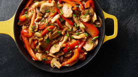 Skillet Chicken with Garlic Sauce