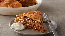 Skinny Beef Enchilada Pie