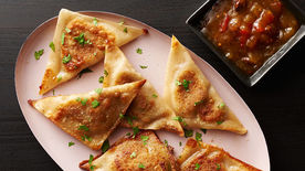 Easy Wonton Wrapper Samosas