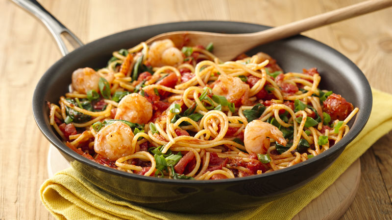 Spicy Chile-Garlic Shrimp Pasta Recipe 