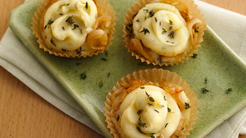 Mini Caramelized Onion Potato Cakes
