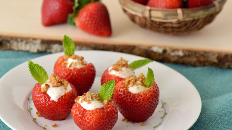 Yoplait® Greek Stuffed Strawberries