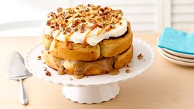 Double-Stacked Cinnamon Roll Cake 
