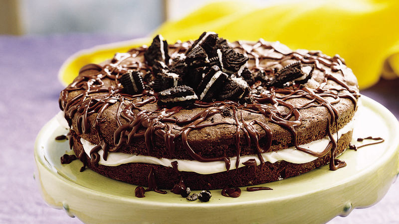 Oreo Cookie Cake Recipe Bettycrocker Com