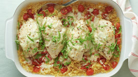 Garlic-Butter Orzo Chicken Casserole