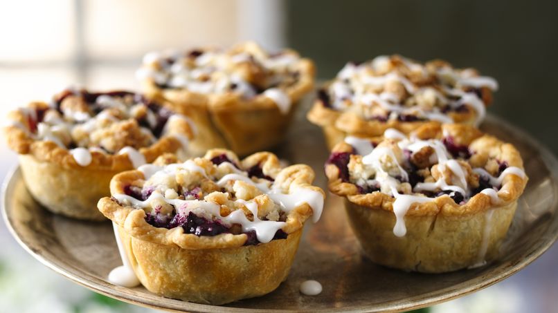 Mini Buckle Berry Pies