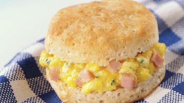 Eggs & Ham Biscuits