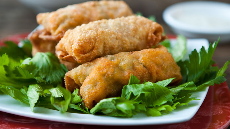 Buffalo Chicken Egg Rolls Recipe Bettycrocker Com