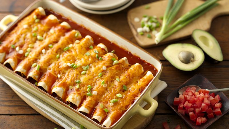 Easy Beef Enchiladas Recipe Bettycrocker Com