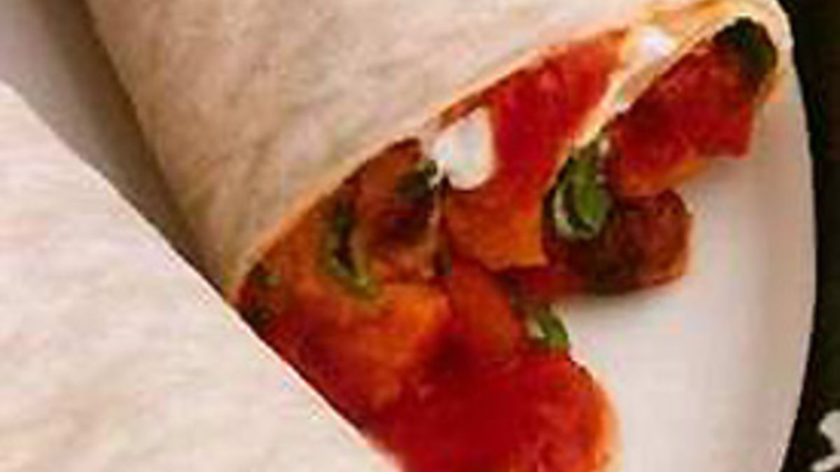 African Black Bean and Sweet Potato Burritos