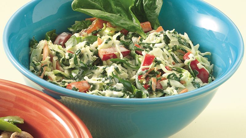Spinach and Cabbage Slaw