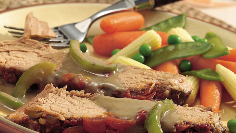 Slow-Cooker Swiss Steak with Chipotle Chile Sauce Recipe - Pillsbury.com