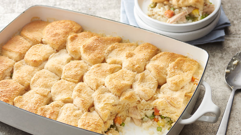 Chicken Pot Pie Rice Casserole Recipe Pillsbury Com