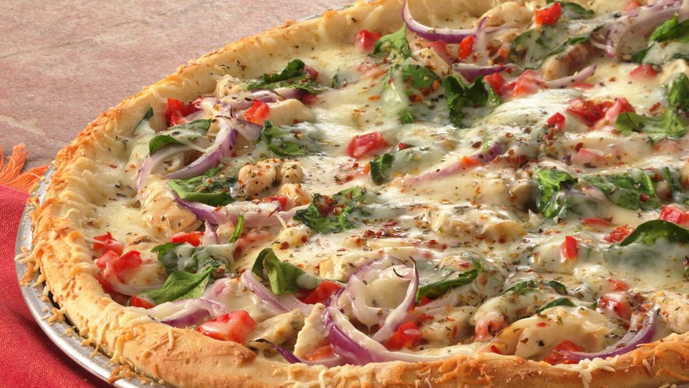 Chicken Pizza Primavera recipe from