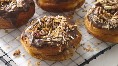 German Chocolate Doughnuts