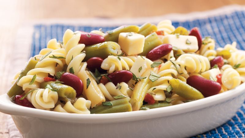 Three Bean Pasta Salad Recipe Pillsbury Com