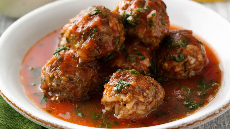 Beef and Rice Meatballs Recipe - Tablespoon.com