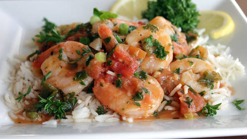 Spicy Shrimp Scampi with Muir Glen® Organic Tomatoes