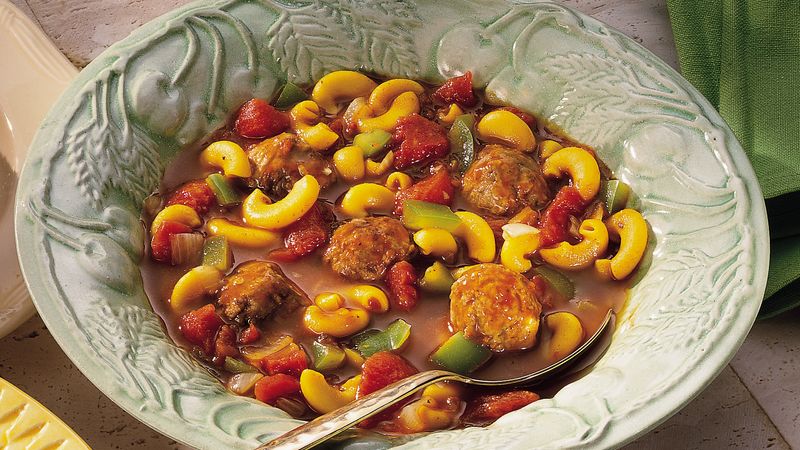 Meatball Pasta Soup