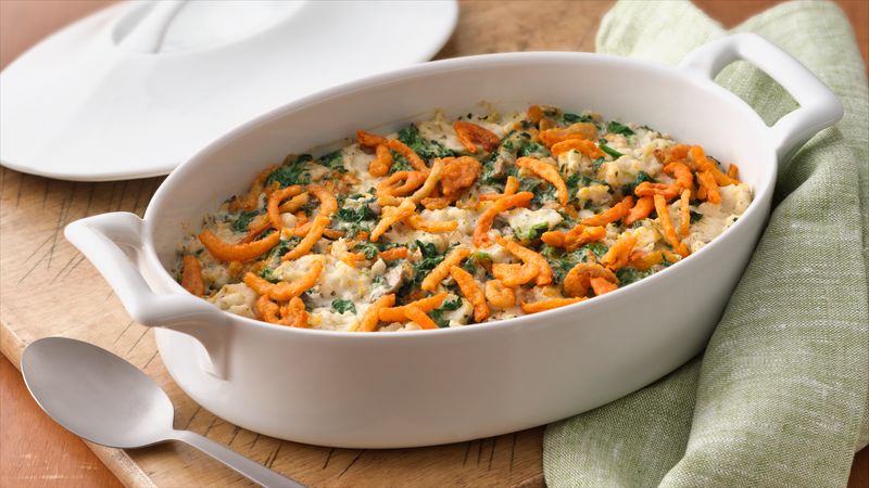 Potato-Spinach Swirl Casserole