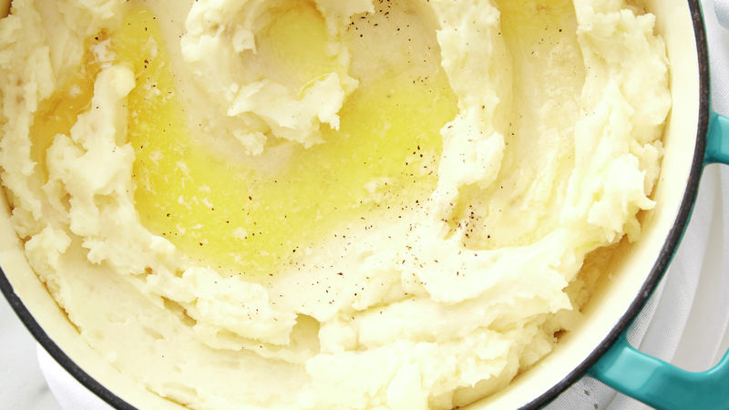 mashed potatoes with butter