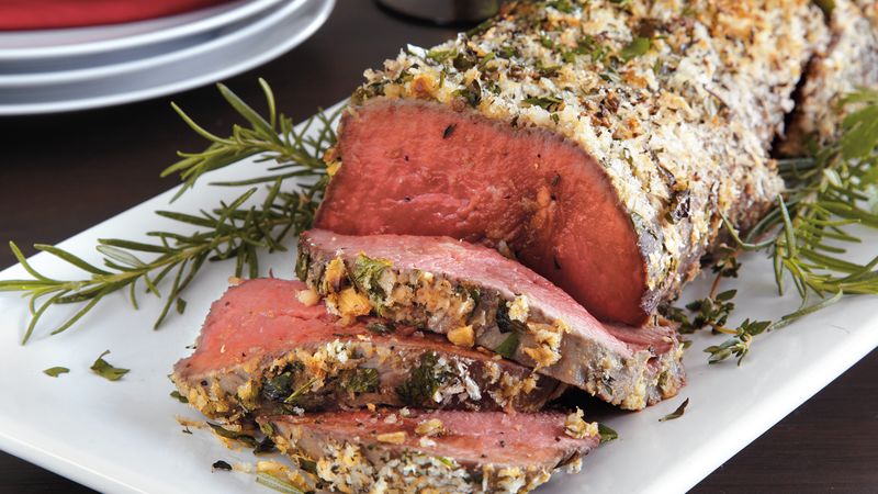 Herb Crusted Beef Tenderloin Recipe Bettycrocker Com