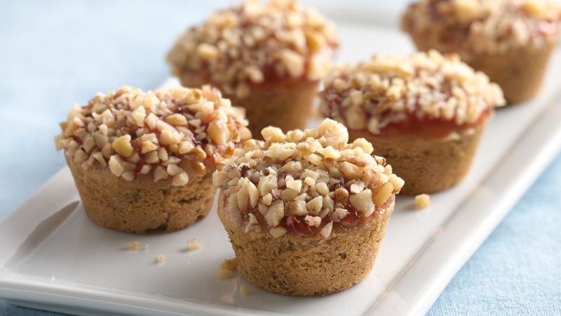 PB&J Mini Walnut Muffins