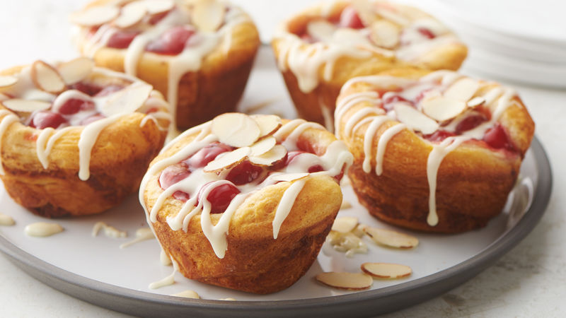 3-Ingredient Cherry-Almond Pie Cups