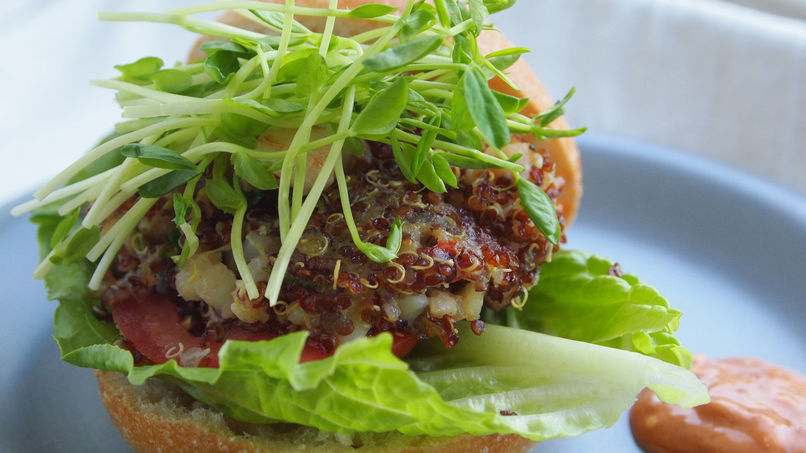 Shrimp and Quinoa Burgers