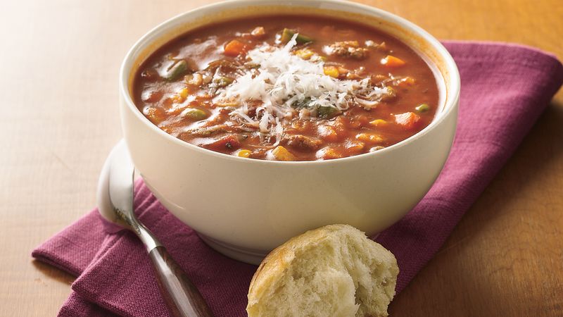 Tomato, Beef and Barley Soup
