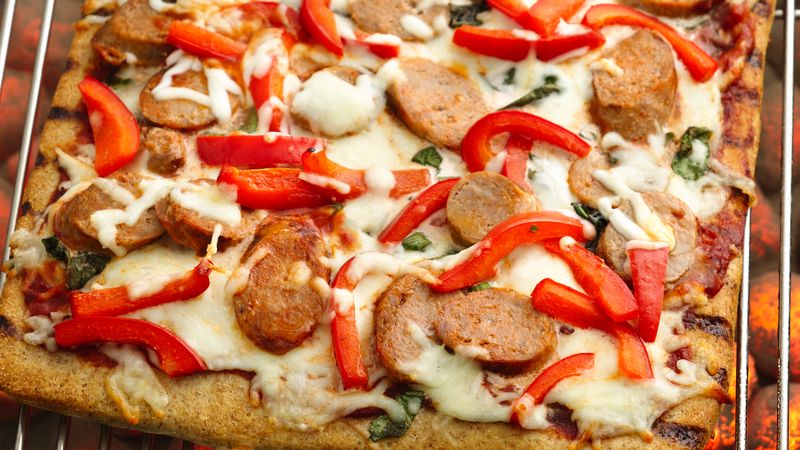 italian sausage and peppers pizza