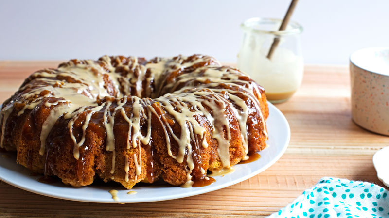 Chai-Glazed Pumpkin Monkey Bread