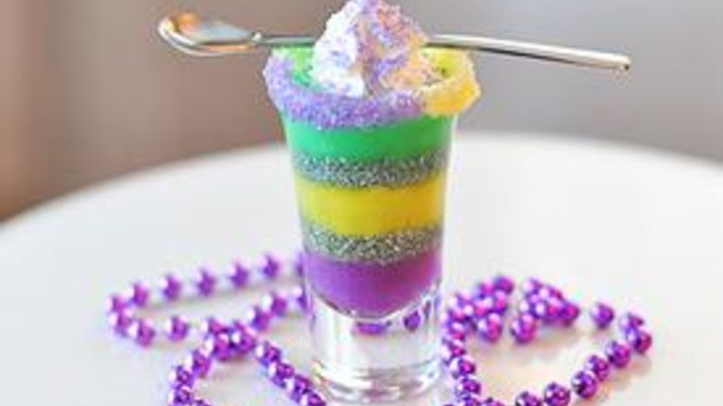 King Cake Jello Shots