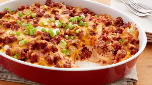 Creamy Ground Beef Noodle Casserole-image