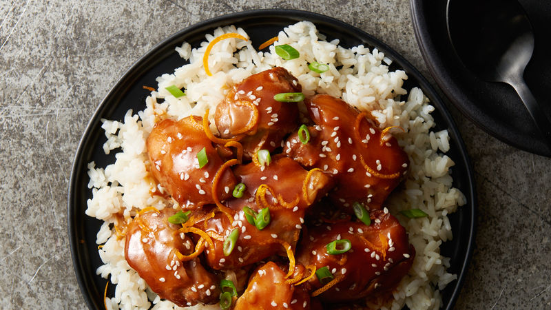 Instant Pot Orange Sesame Chicken Thighs Recipe Tablespoon Com