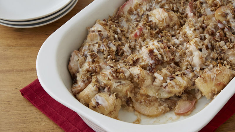 Caramel Apple Crisp Bubble-Up Bake