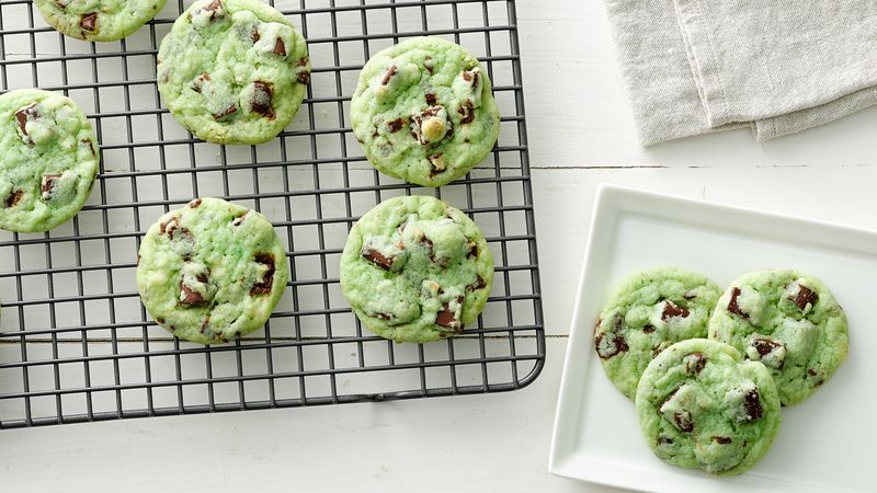 Mint Chocolate Chip Cookies Recipe Bettycrocker Com