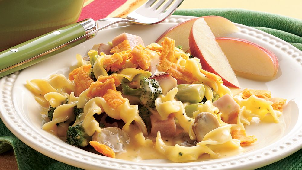 Doubly Cheesy Ham Divan Bake Recipe