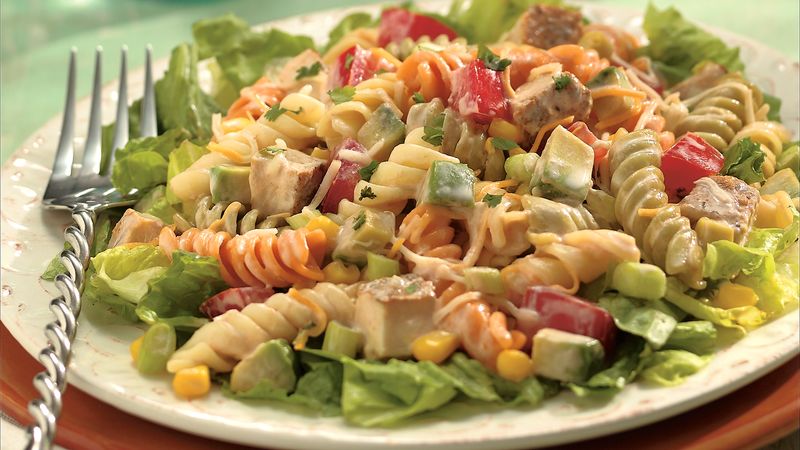 Southwestern Chicken Pasta Salad Recipe 