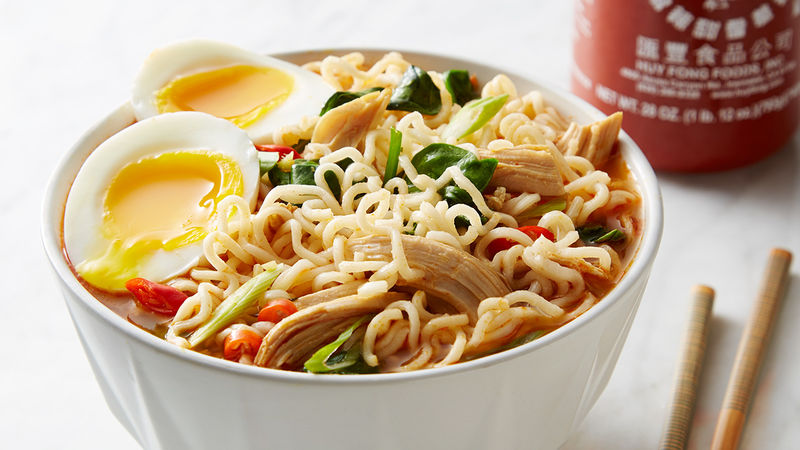 Spicy Chicken Ramen Noodle Soup Recipe 