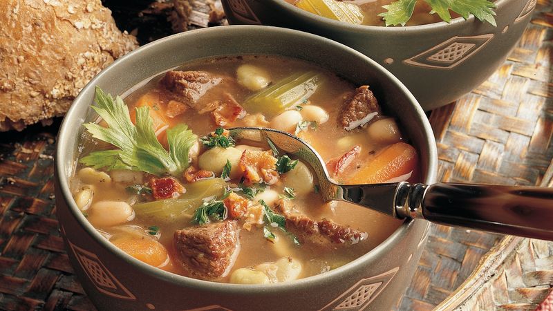 Gluten-Free Beefy Bean Soup Recipe - BettyCrocker.com