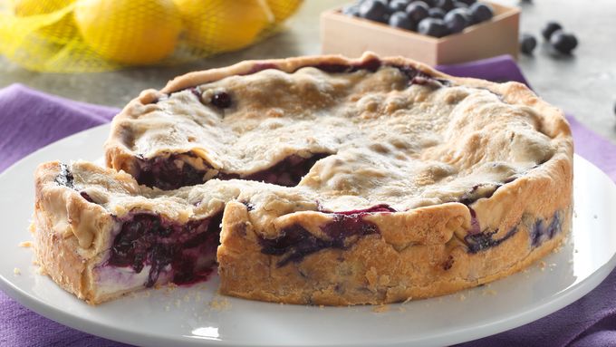 Deep Dish Lemon Blueberry Pie